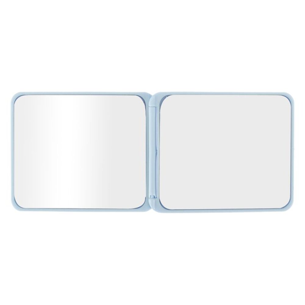 Square Compact Mirror Cosmetic Mirror for Travel Vacation Blue